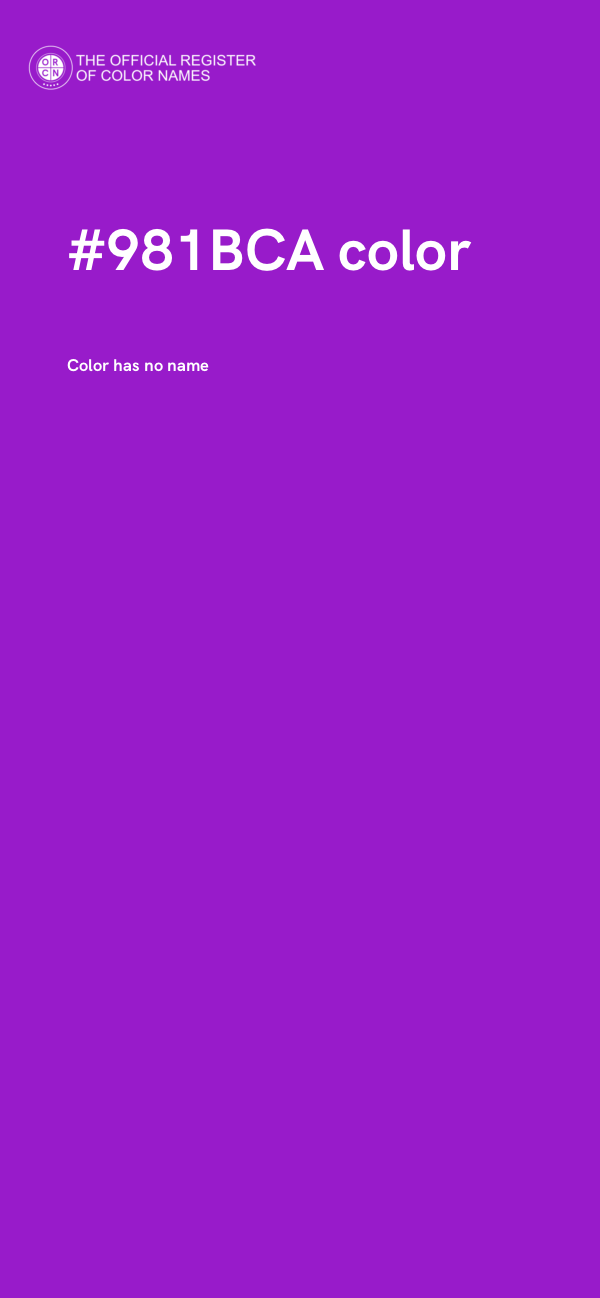 #981BCA color image