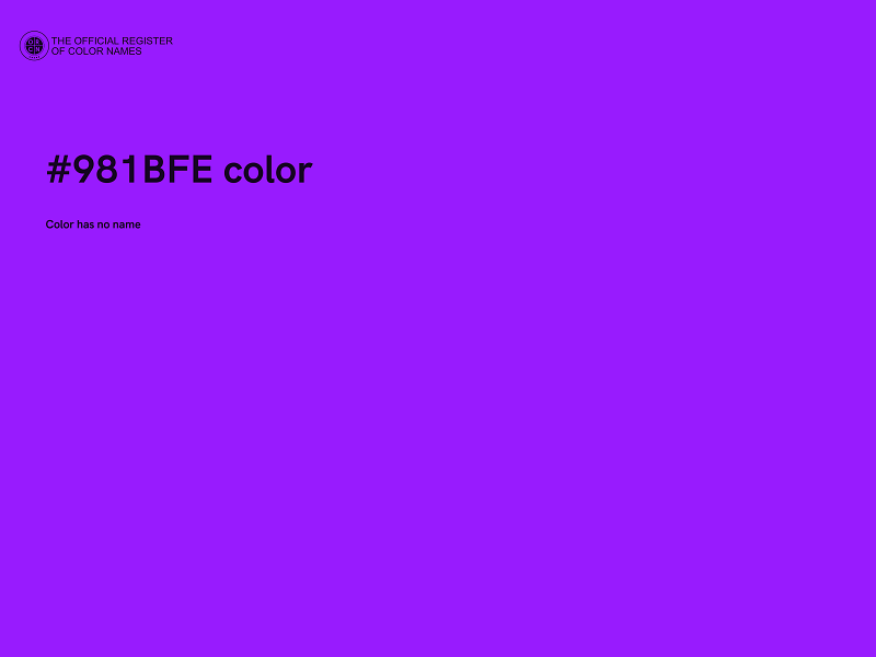 #981BFE color image