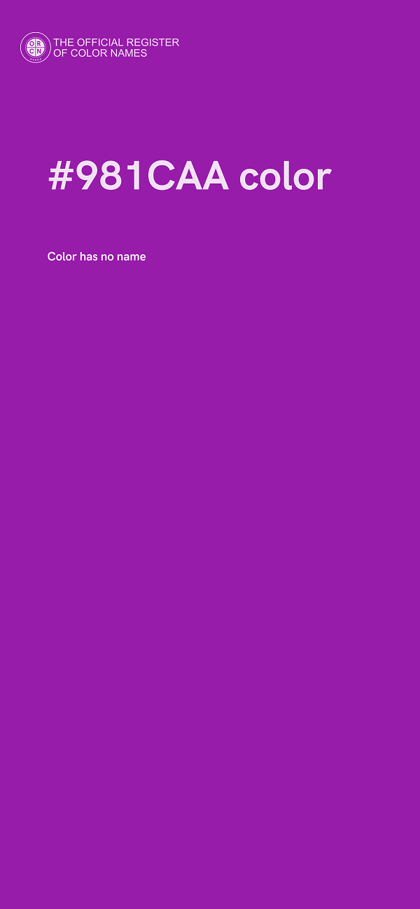#981CAA color image