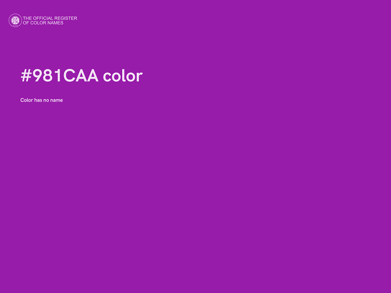 #981CAA color image