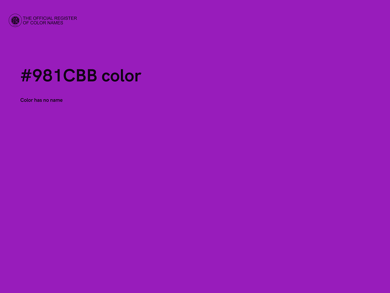 #981CBB color image