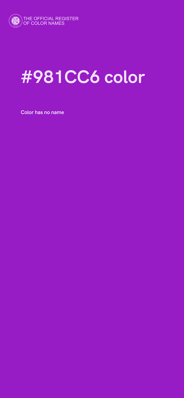 #981CC6 color image