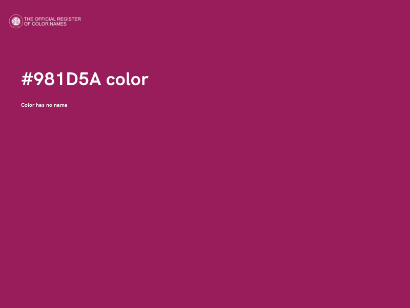#981D5A color image