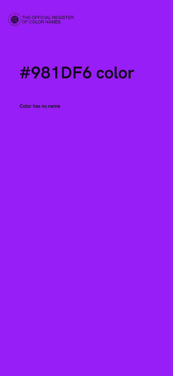 #981DF6 color image