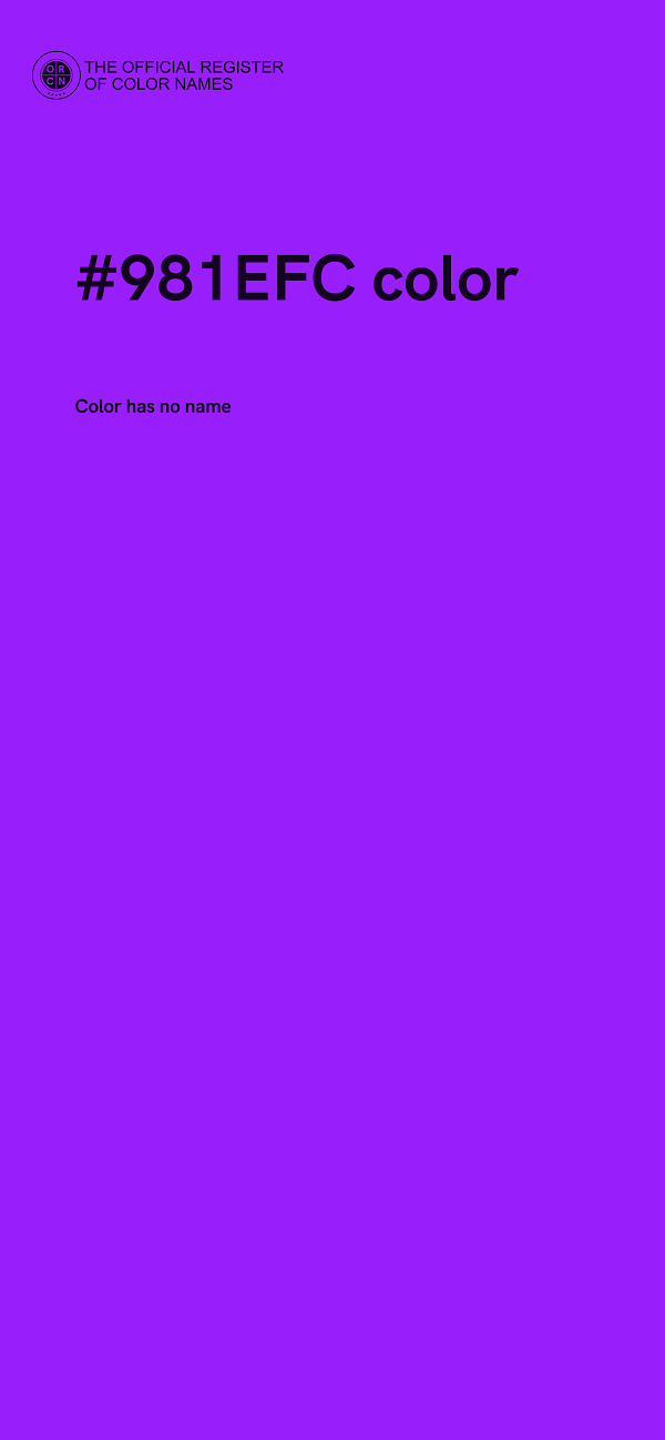#981EFC color image