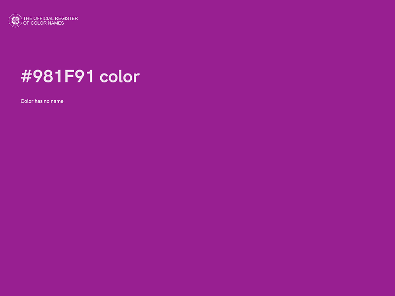 #981F91 color image
