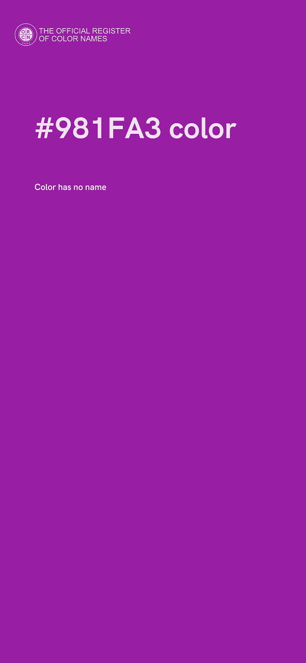 #981FA3 color image