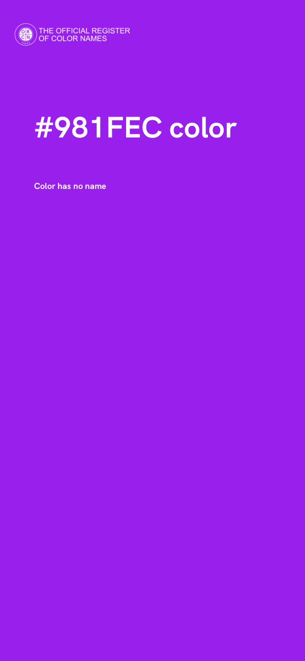 #981FEC color image