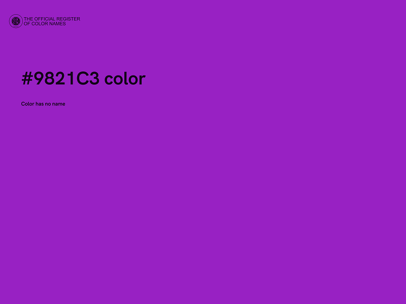 #9821C3 color image