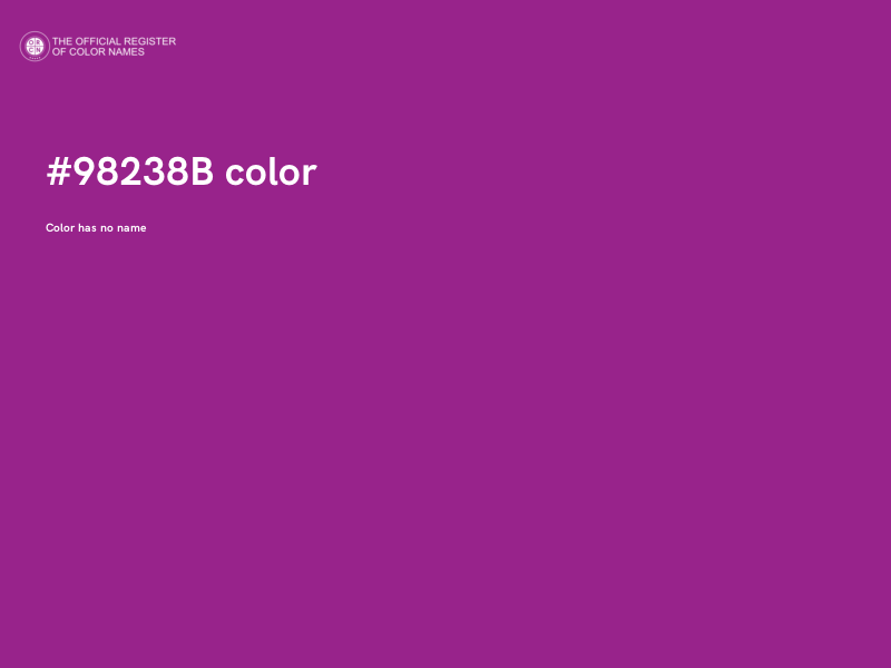 #98238B color image