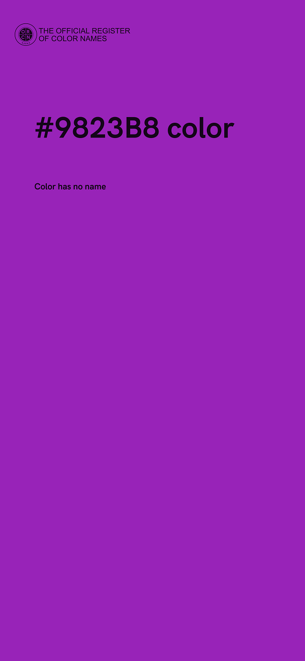 #9823B8 color image