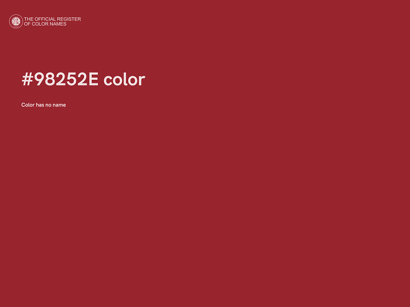 #98252E color image