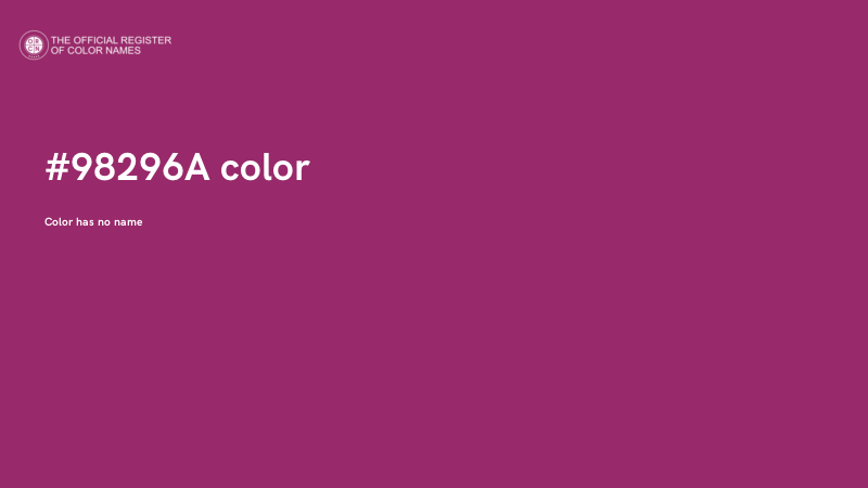 #98296A color image