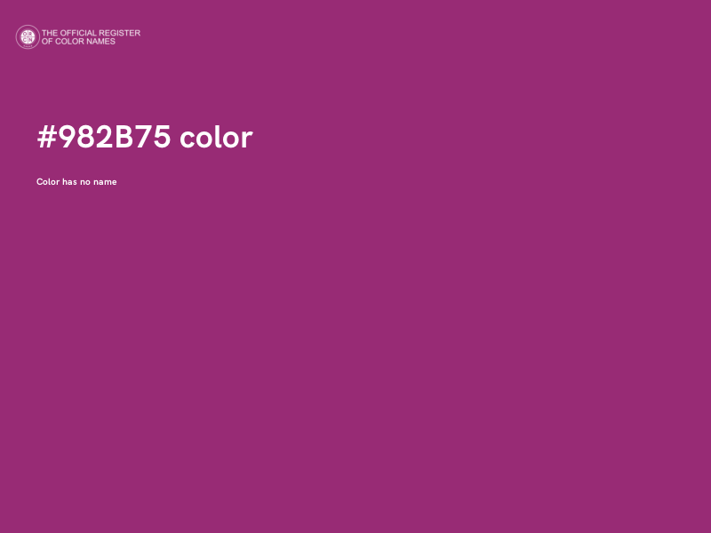 #982B75 color image