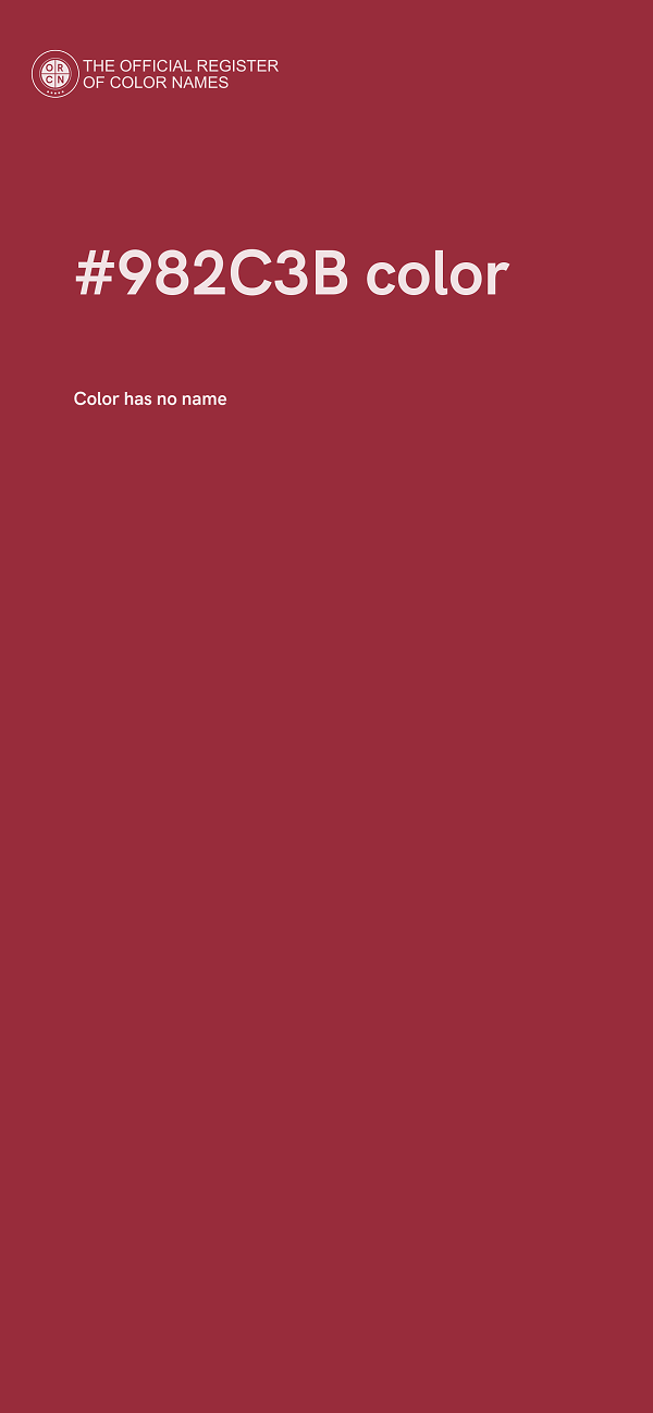#982C3B color image