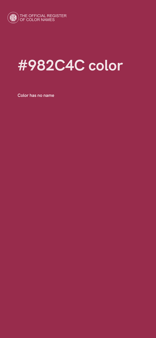 #982C4C color image
