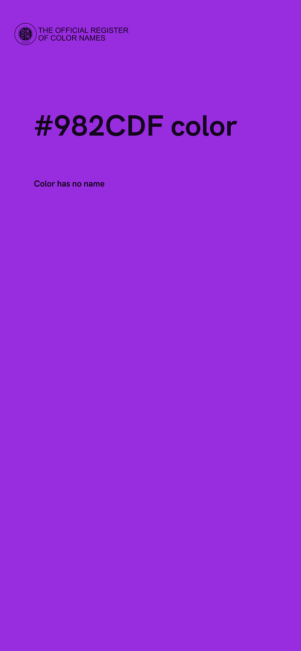 #982CDF color image