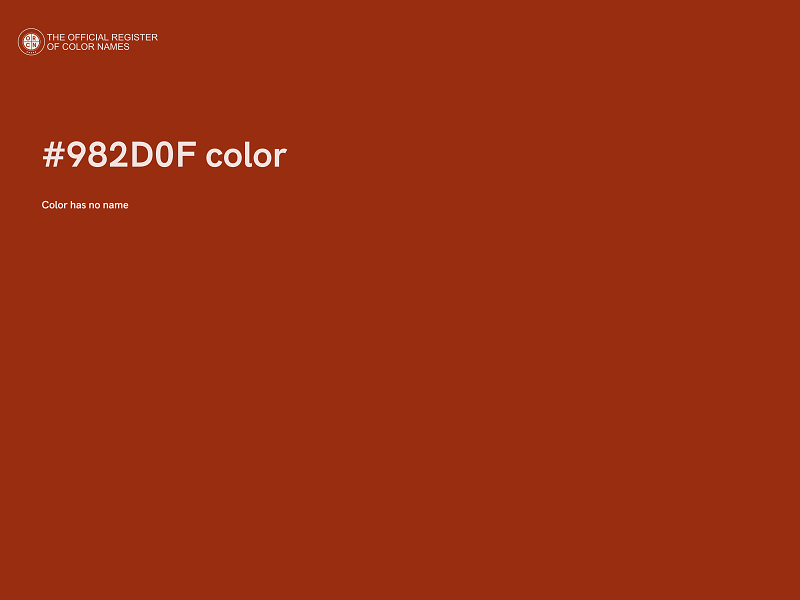 #982D0F color image