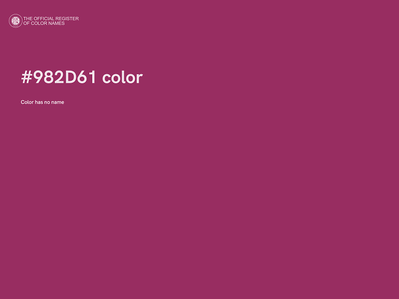 #982D61 color image