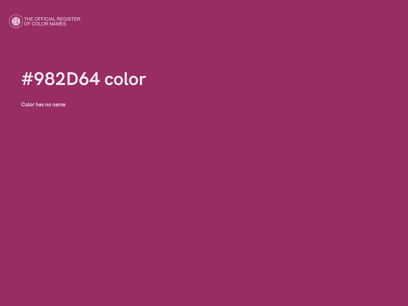 #982D64 color image