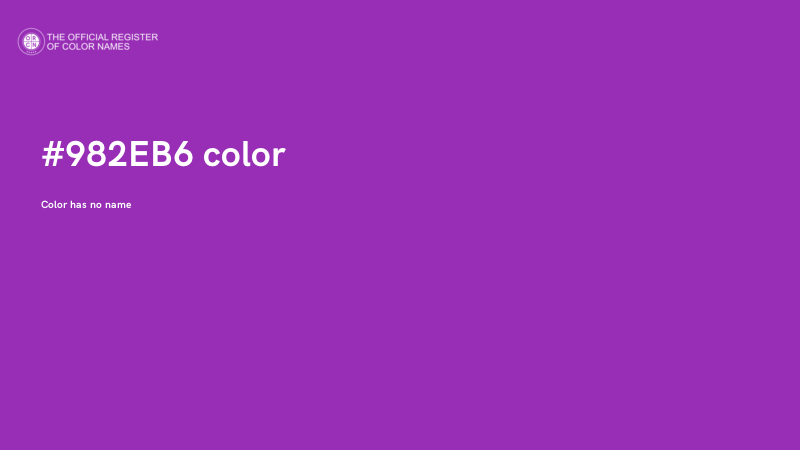#982EB6 color image