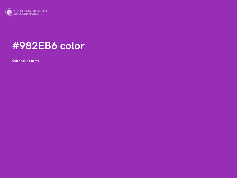 #982EB6 color image