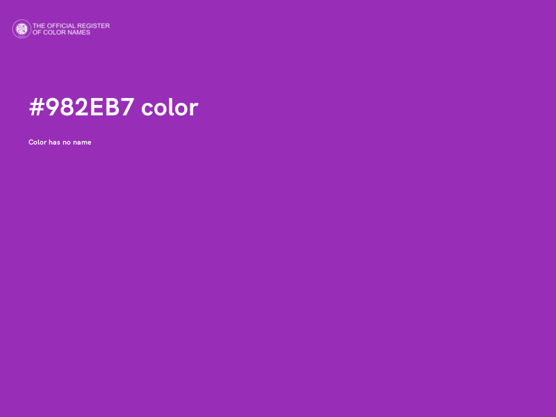 #982EB7 color image
