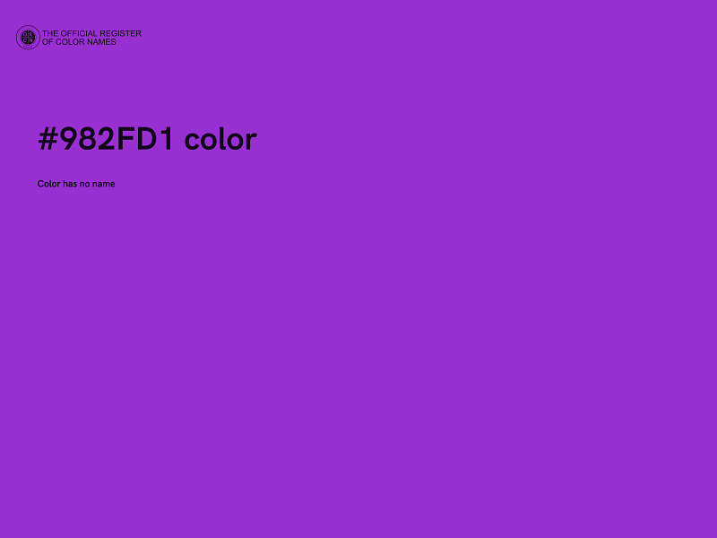 #982FD1 color image