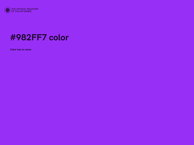 #982FF7 color image