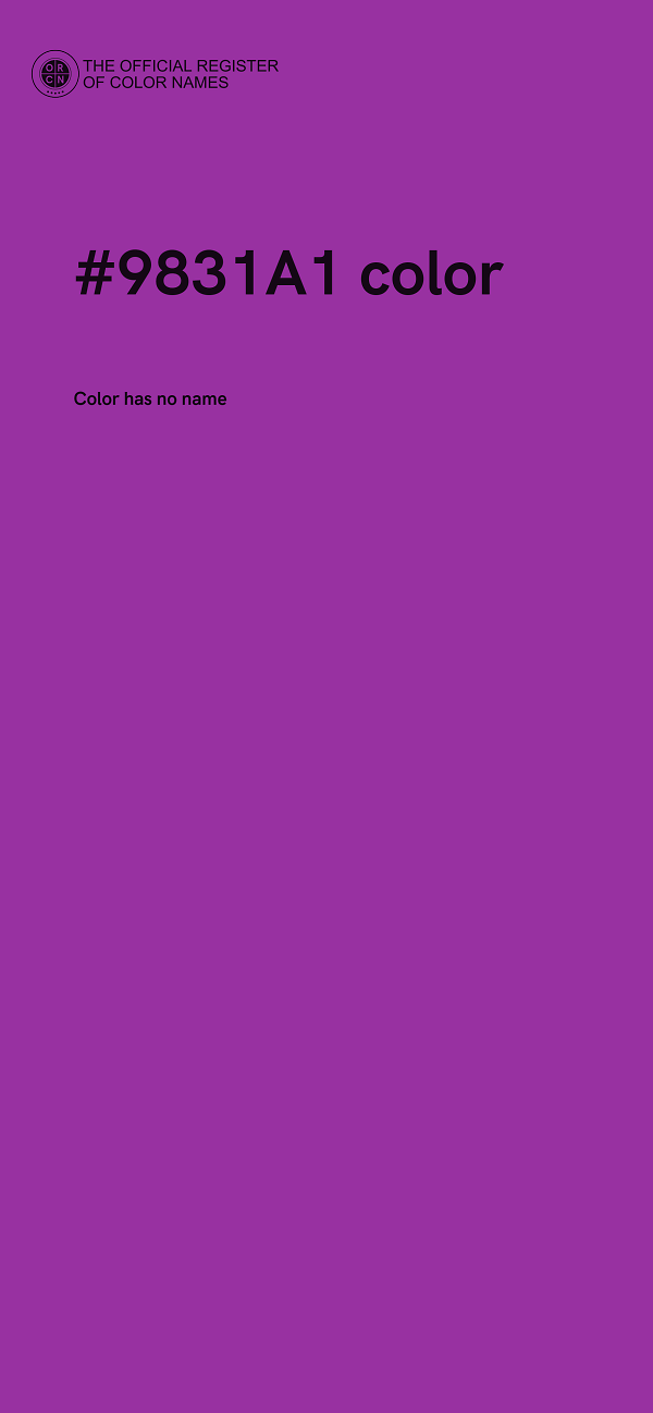 #9831A1 color image
