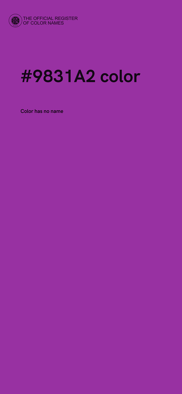 #9831A2 color image