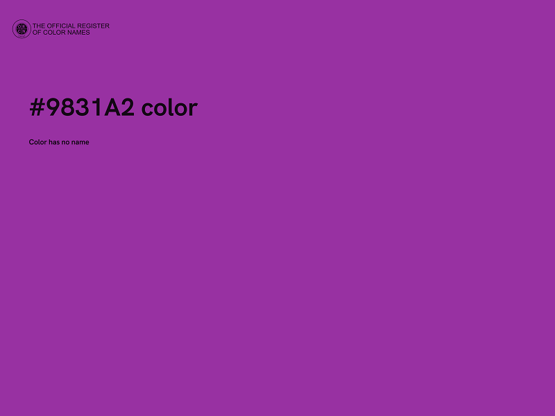 #9831A2 color image