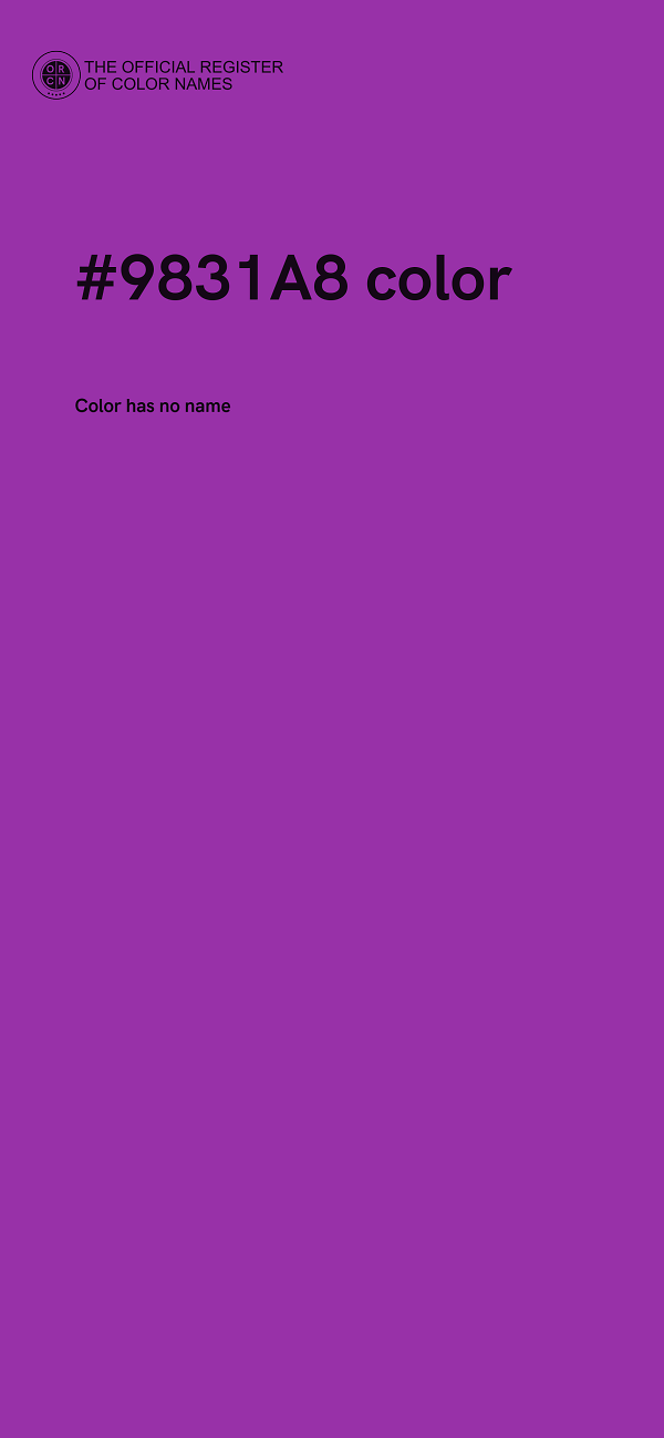 #9831A8 color image