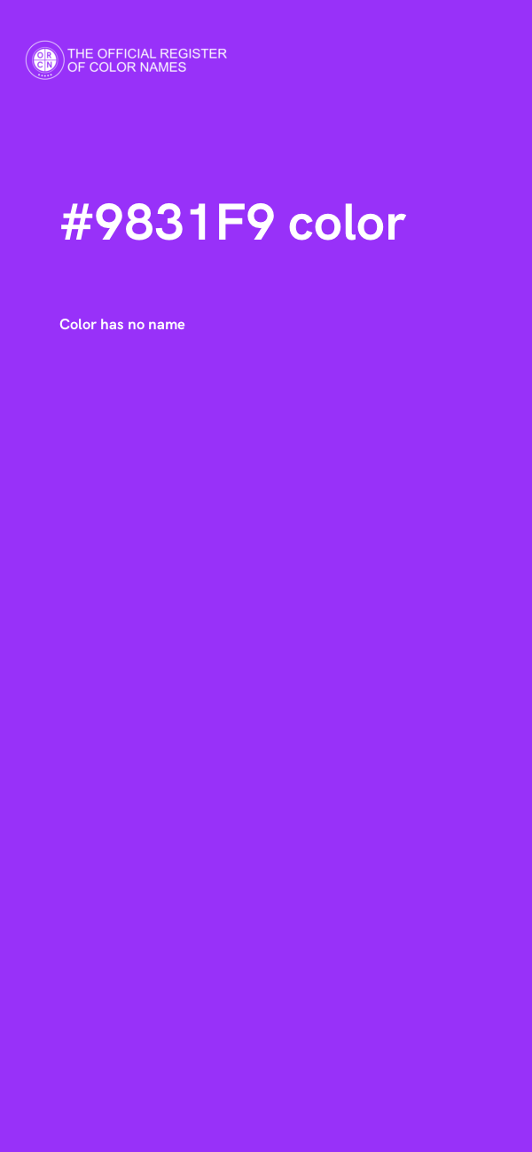 #9831F9 color image