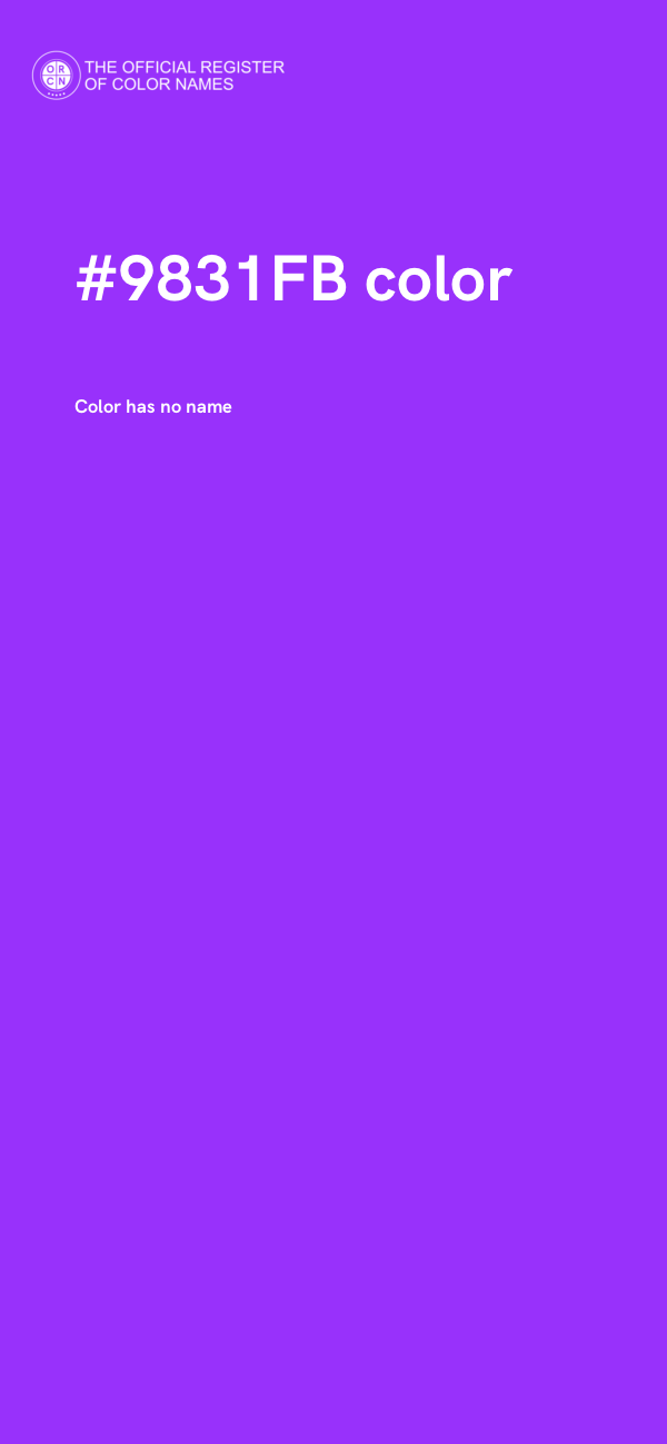 #9831FB color image