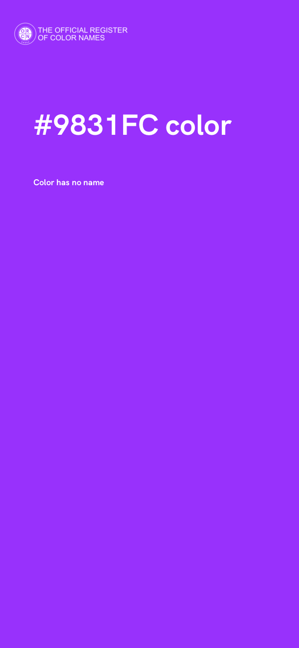 #9831FC color image
