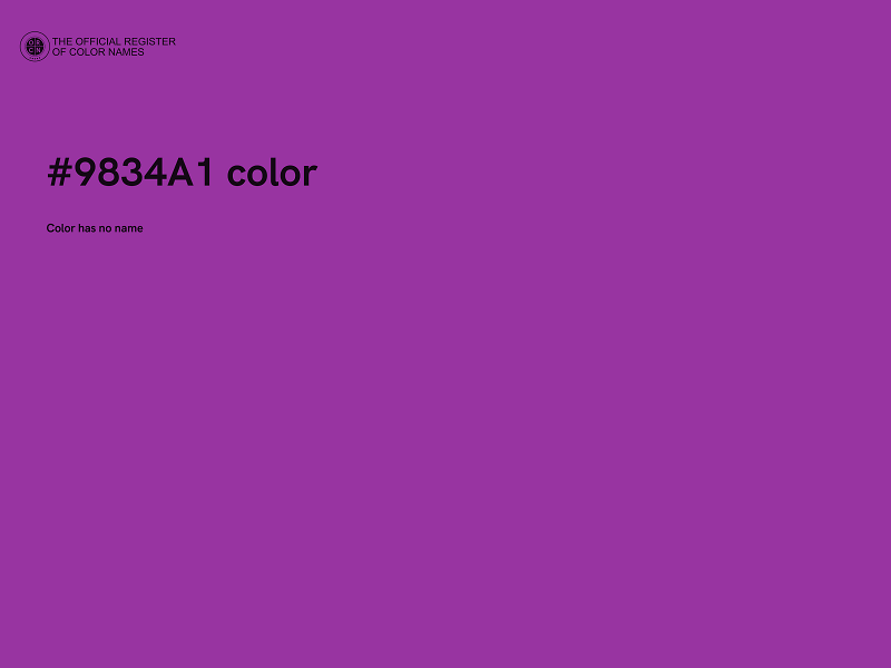 #9834A1 color image