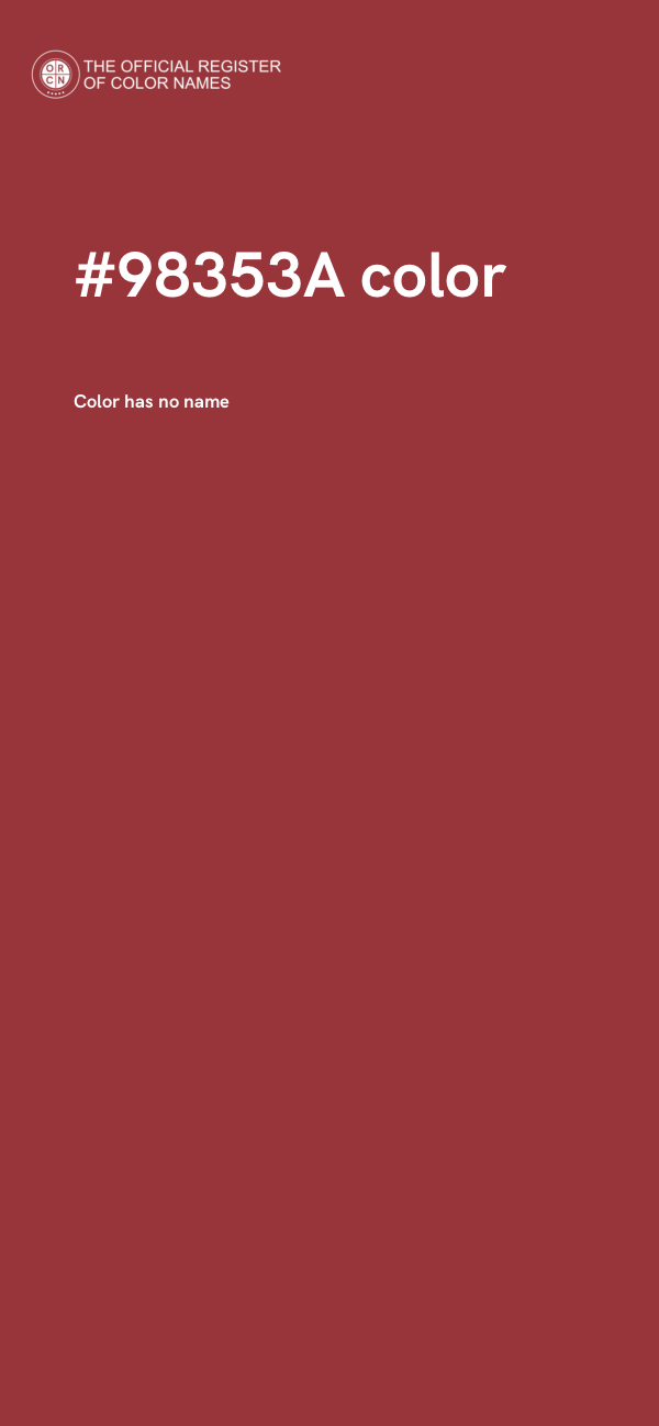 #98353A color image