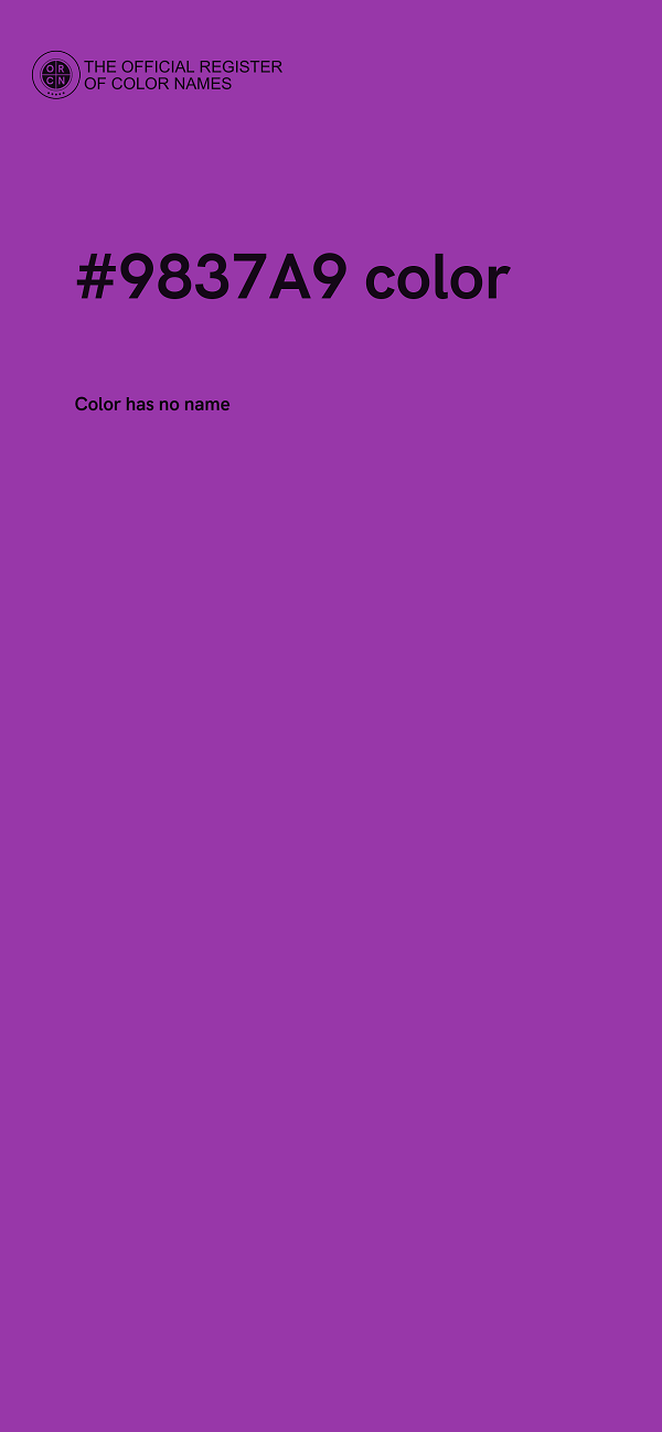 #9837A9 color image