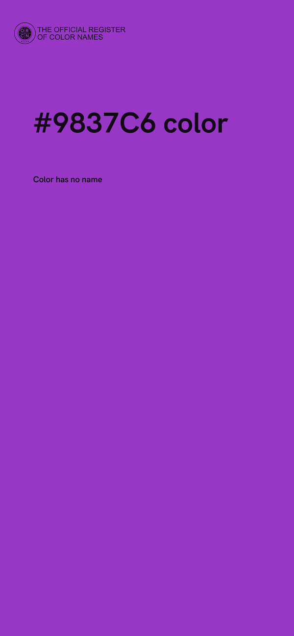 #9837C6 color image