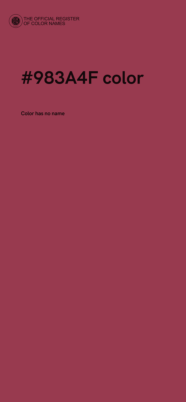 #983A4F color image