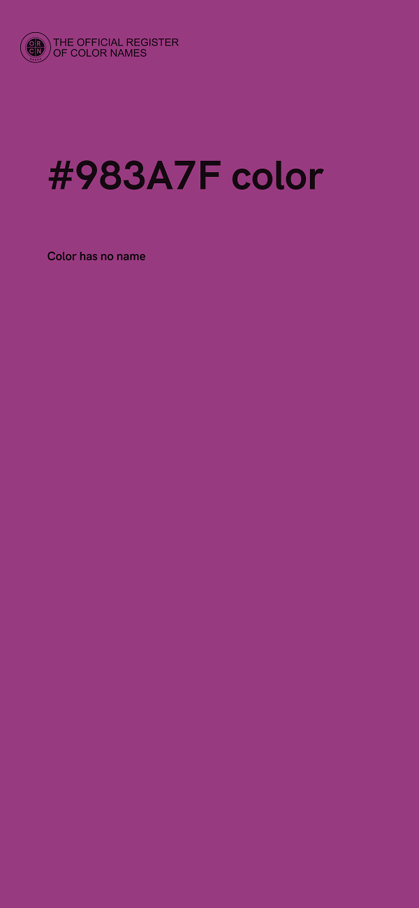 #983A7F color image