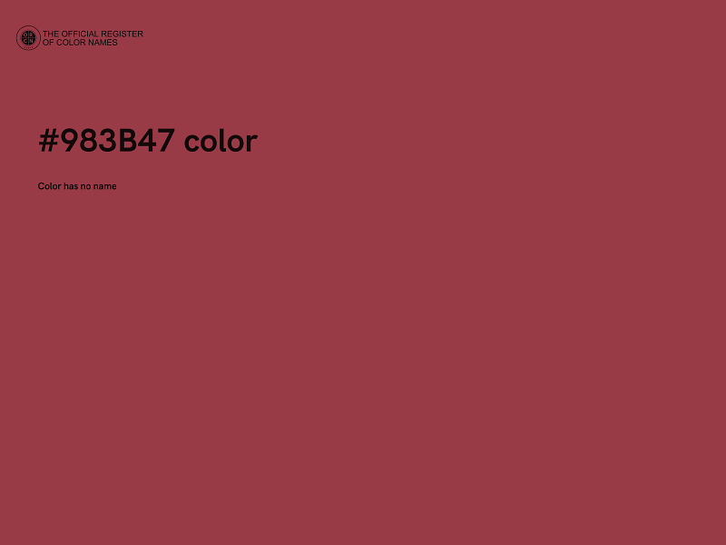 #983B47 color image