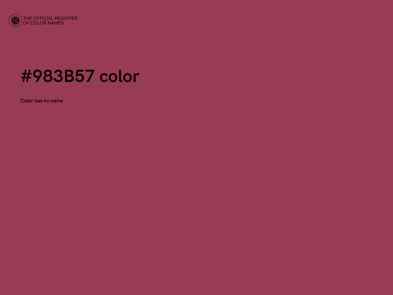 #983B57 color image