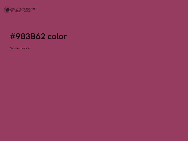 #983B62 color image