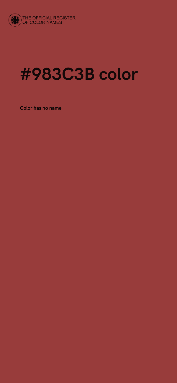 #983C3B color image