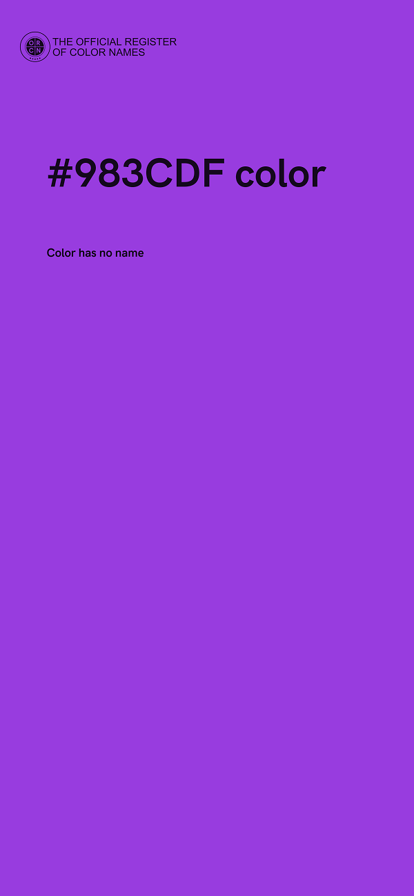 #983CDF color image