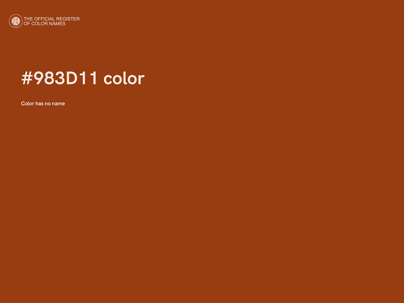 #983D11 color image