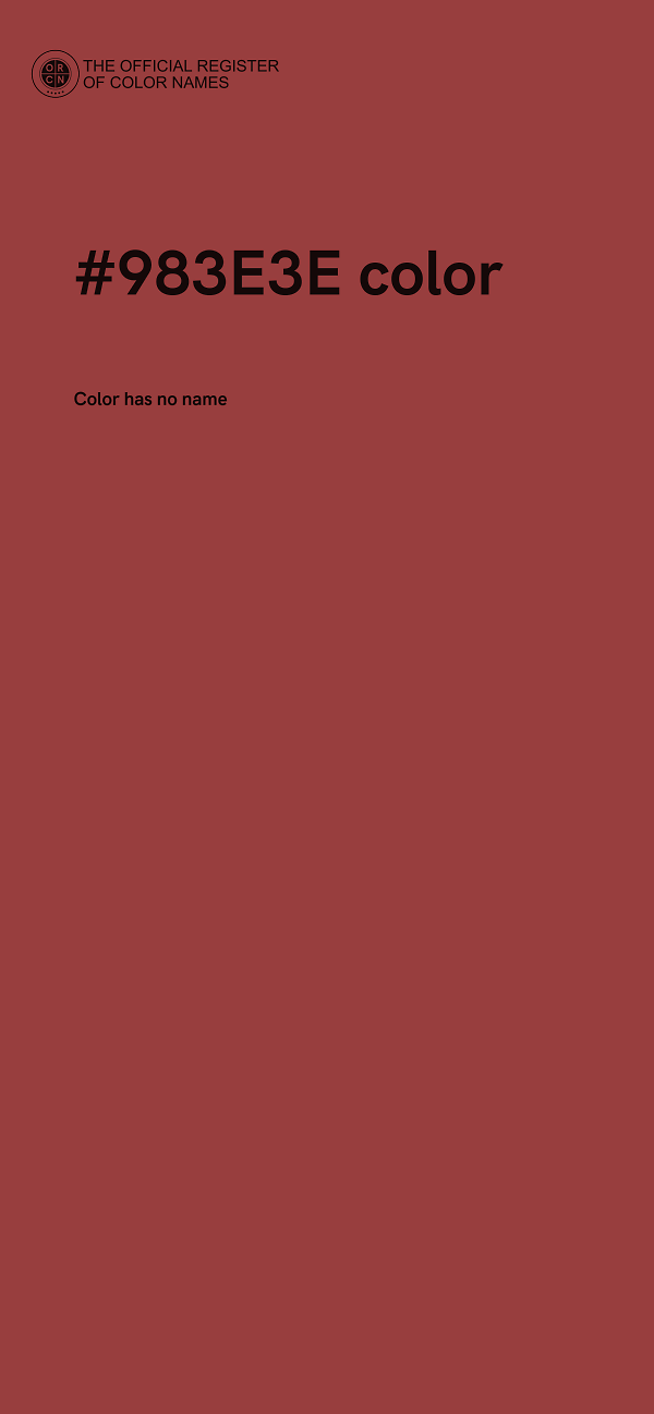 #983E3E color image