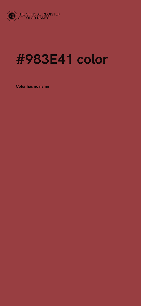 #983E41 color image